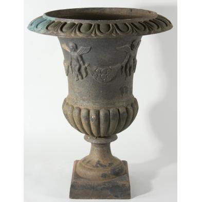 large-cast-iron-garden-urn