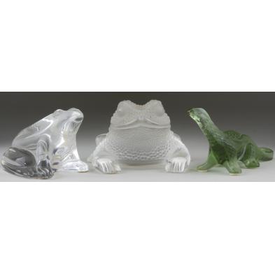 three-art-glass-animals