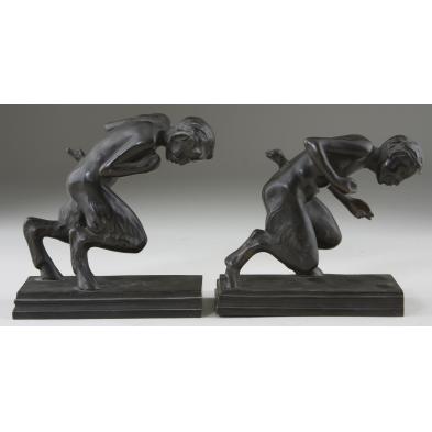 pair-of-bronze-faun-bookends-austrian