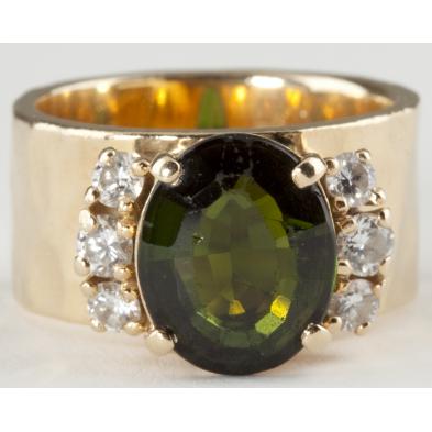 custom-made-green-tourmaline-and-diamond-ring