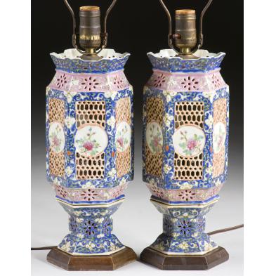 pair-of-chinese-porcelain-famille-rose-lanterns