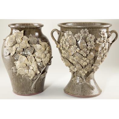 two-pauline-crocker-floor-vases-ga-pottery