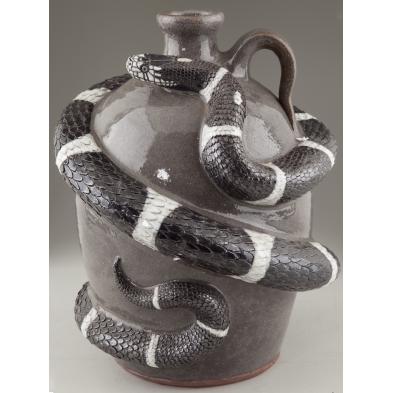 michael-melvin-crocker-snake-jug-ga-folk-pottery