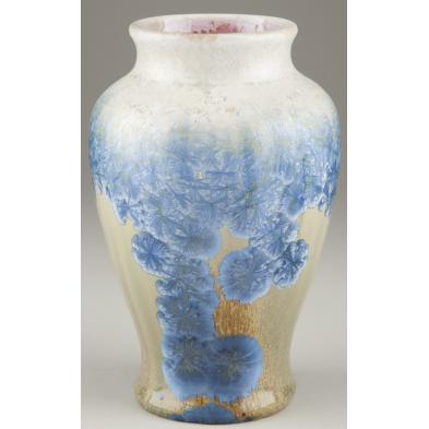 pisgah-forest-crystalline-baluster-vase-nc-pottery