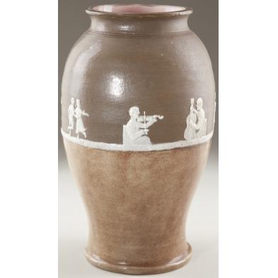 rare-pisgah-forest-tall-vase-nc-pottery