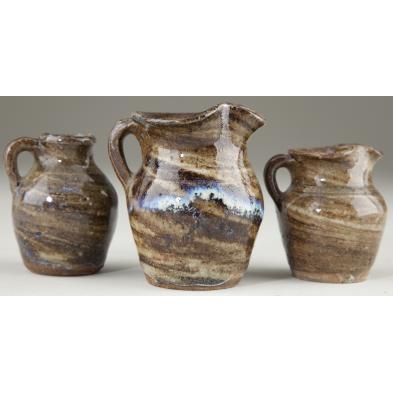 three-swirl-western-nc-pottery-miniatures