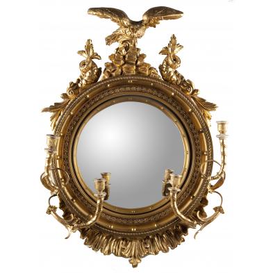 federal-style-convex-girandole-mirror