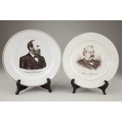 garfield-and-cleveland-transferware-plates