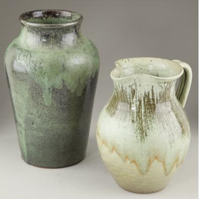 two-pieces-north-state-second-stamp-nc-pottery