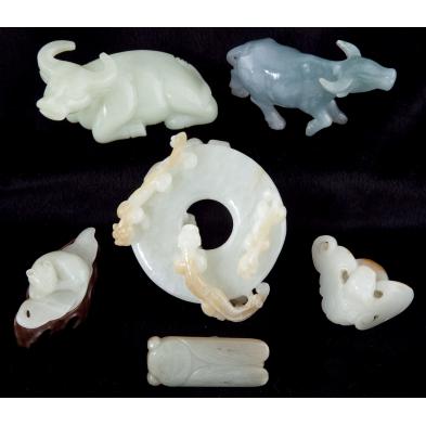 seven-asian-jade-animal-figurines