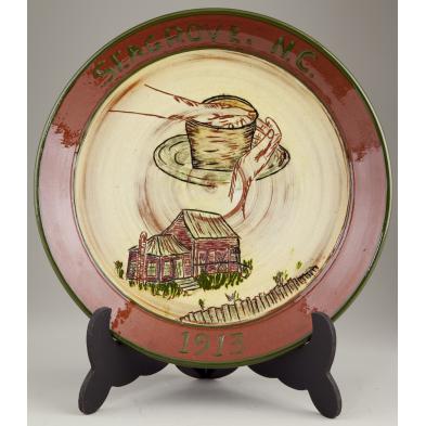 dorothy-walter-auman-seagrove-plate-nc-pottery