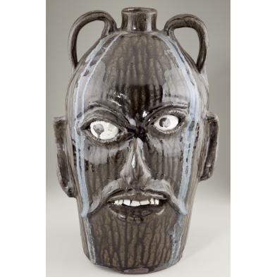 large-chester-hewell-face-jug-ga-folk-pottery