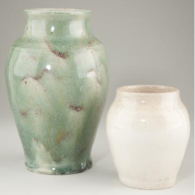 two-pisgah-forest-vases-1935-nc-pottery