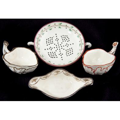 four-pieces-18th-century-miniature-creamware