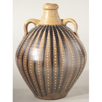 large-mark-hewitt-stoneware-jar-nc-pottery
