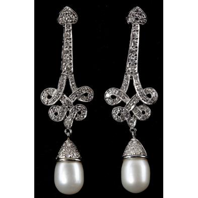 pearl-and-diamond-earrings