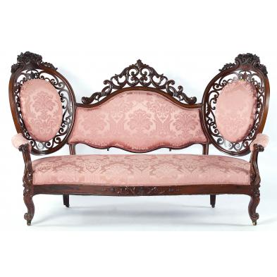 important-american-rococo-revival-rosewood-sofa