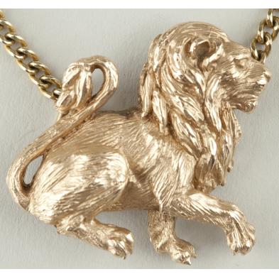gold-lion-necklace