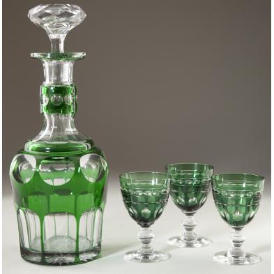 bohemian-crystal-decanter-green-cut-to-clear