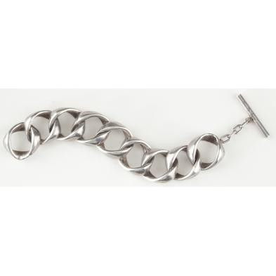 vintage-gucci-sterling-silver-link-bracelet