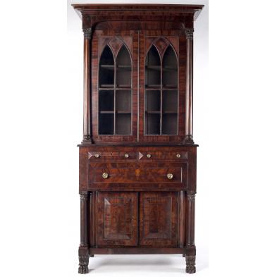 american-classical-secretary-bookcase