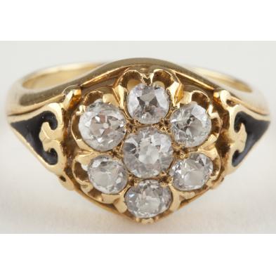 vintage-diamond-and-enamel-ring