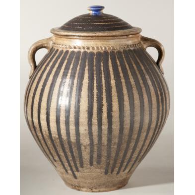 mark-hewitt-large-lidded-jar-nc-pottery