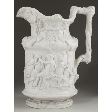 charles-meigh-relief-molded-pitcher