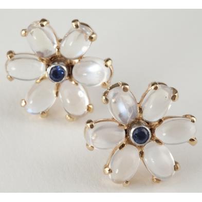 retro-style-moonstone-and-sapphire-earrings