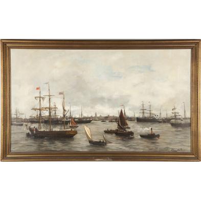 robert-mols-bel-1848-1903-antwerp-harbor