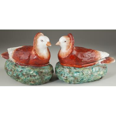 pair-of-staffordshire-grouse-form-soup-tureens
