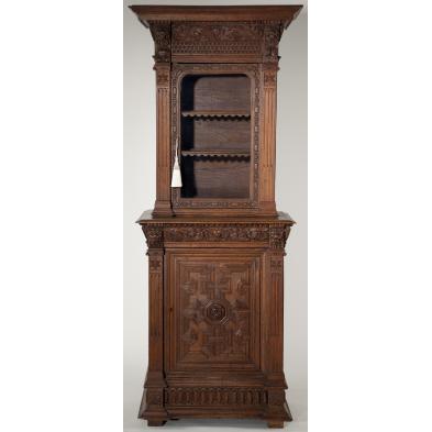 baroque-style-oak-china-cabinet