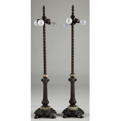 pair-of-bronze-tone-table-lamps