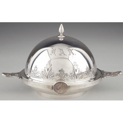 gorham-medallion-coin-silver-butter-dish