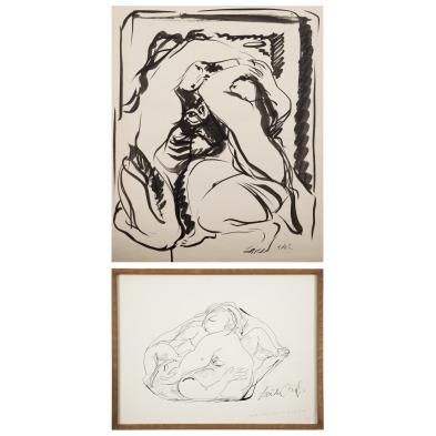 jose-de-creeft-ny-1884-1982-two-drawings