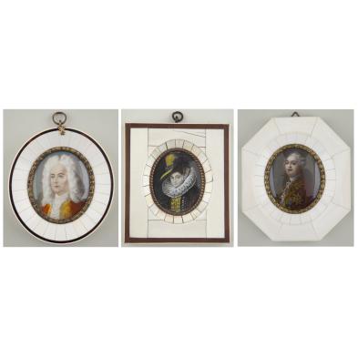 three-continental-portrait-miniatures