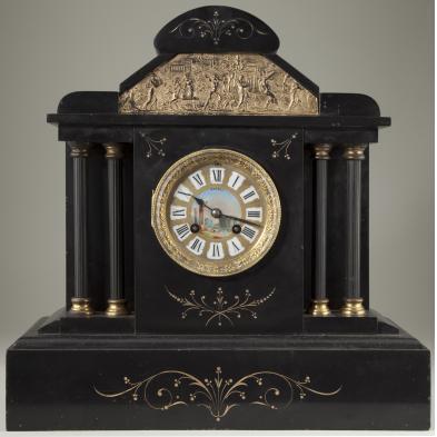 antique-french-neoclassical-slate-mantel-clock