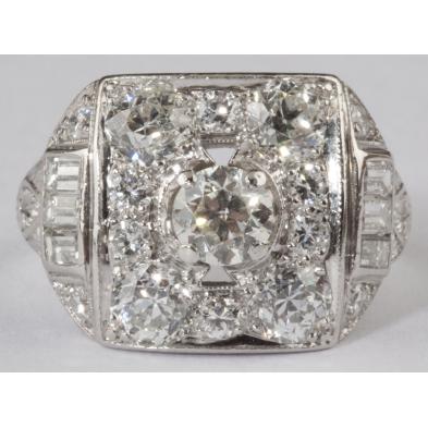 art-deco-diamond-shield-ring