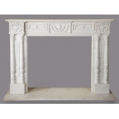 white-carrara-marble-fireplace-mantel