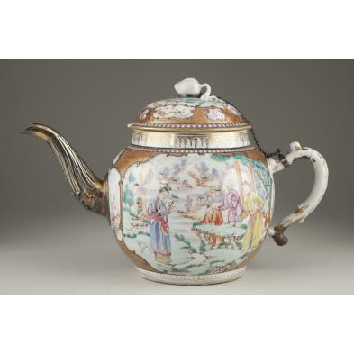 large-chinese-export-porcelain-mandarin-teapot