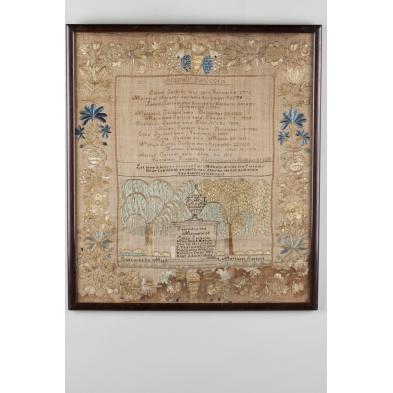 fine-boston-ma-sargent-family-register-sampler