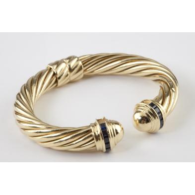 sapphire-and-gold-bangle-david-yurman