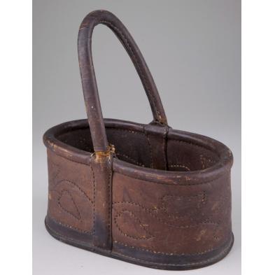 virginia-leather-key-basket-19th-century