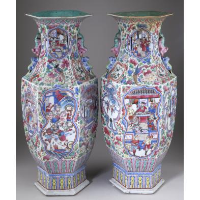 pair-of-chinese-export-porcelain-tall-vases