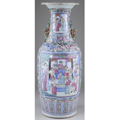chinese-export-porcelain-famille-rose-floor-vase