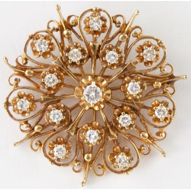 vintage-diamond-starburst-brooch