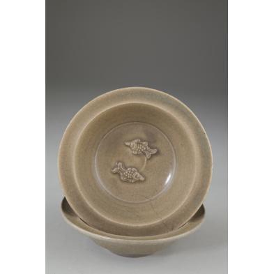two-chinese-celadon-dishes