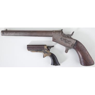 sharps-style-pepperbox-and-remington-pistol