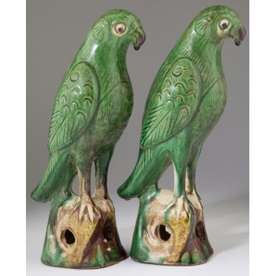 pair-of-chinese-pottery-figures-of-parrots