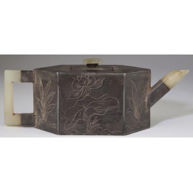 chinese-tin-wrapped-teapot